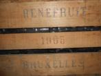 LOTJE STEVIGE  GROTE HOUTEN FRUITBAKKEN BRUXELLAS 1965, Ophalen, Zo goed als nieuw, Rechthoekig, Hout