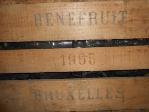 LOTJE STEVIGE  GROTE HOUTEN FRUITBAKKEN BRUXELLAS 1965, Huis en Inrichting, Woonaccessoires | Dienbladen, Zo goed als nieuw, Hout