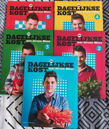 Jeroen Meus dagelijkse kost reeks van 5 kookboeken 1,2,3,4,5 beschikbaar voor biedingen