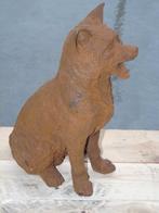 roestige gepatineerde gietijzeren vos (the cry)..., Ophalen of Verzenden, Nieuw, Metaal, Dierenbeeld