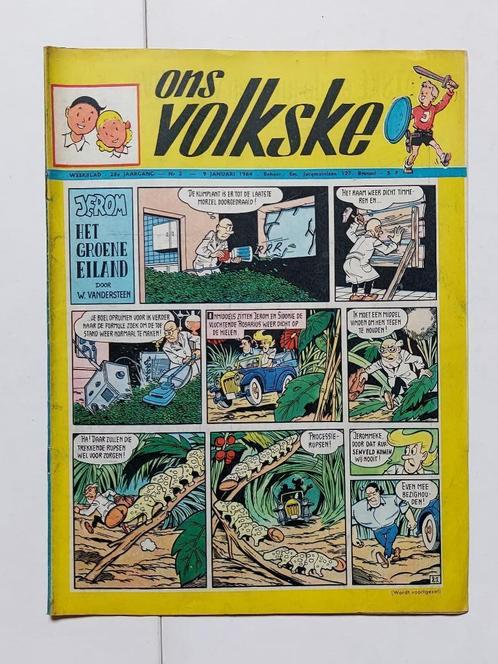 Vandersteen Jerom - Ons Volkske 2 - 09/01/1964, Verzamelen, Stripfiguren, Gebruikt, Overige typen, Suske en Wiske, Verzenden
