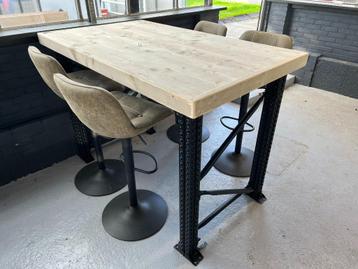 Unieke statafel, bartafel van steigerhout in elke maat/vorm beschikbaar voor biedingen