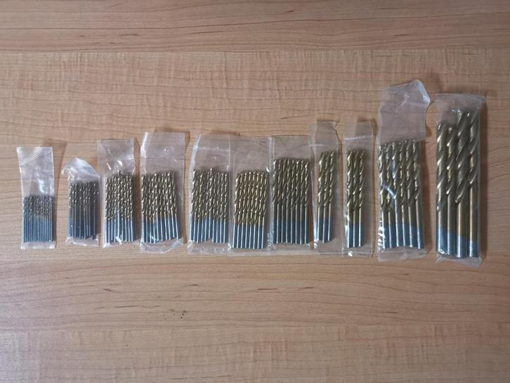 99 delige boren set van 1,5mm tot 10mm titanium HSS, Doe-het-zelf en Bouw, Gereedschap | Boormachines, Nieuw, Overige typen, 600 watt of meer