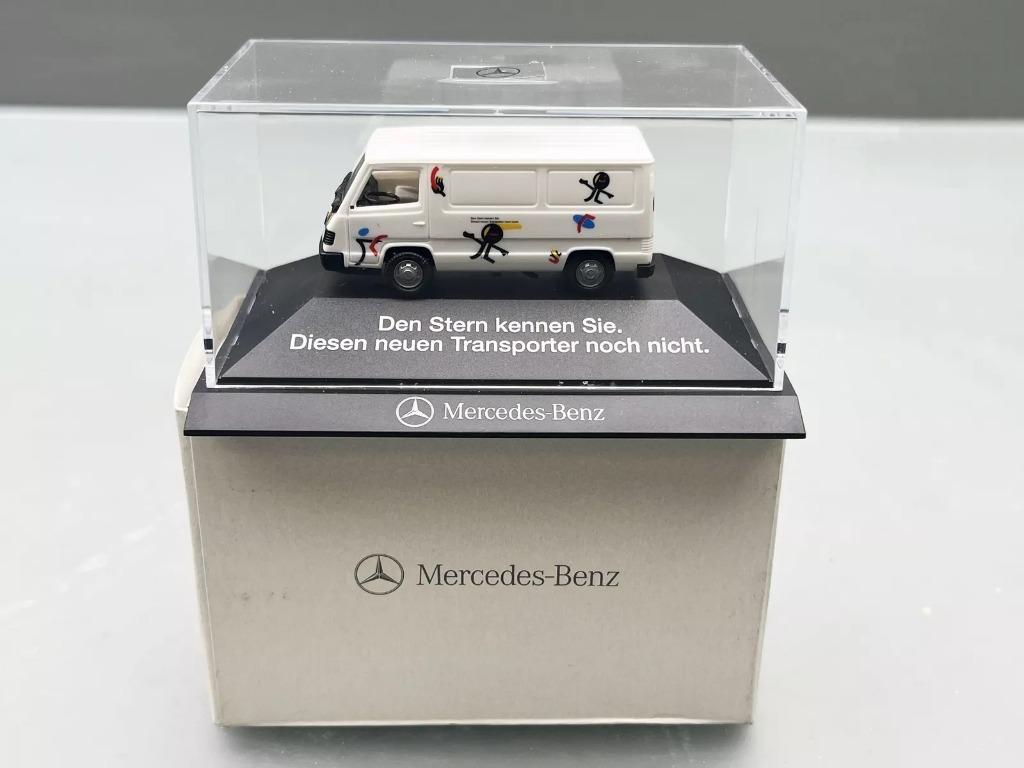 1:87 Herpa dealer promo Mercedes Benz 100D Bus Transporter, Ophalen of Verzenden, Zo goed als nieuw, Auto, Herpa