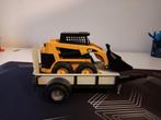Bruder aanhangwagen + Caterpiller., Ophalen, Zo goed als nieuw