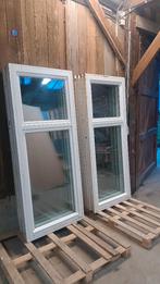 lot exceptionnel de 8 châssis bois méranti année 2018, Double vitrage, 160 cm ou plus, Enlèvement, Utilisé