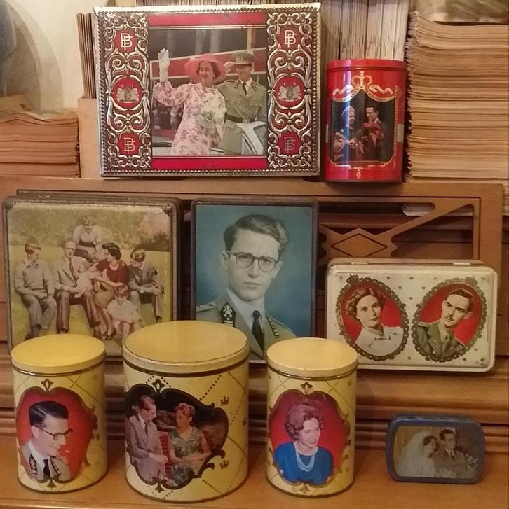 blikken dozen Belgisch koningshuis, Verzamelen, Blikken, Koffie, Ophalen of Verzenden