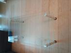 Table basse en verre et chrome., Huis en Inrichting, Ophalen, Zo goed als nieuw