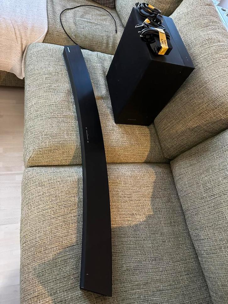 Samsung Curved Soundbar met Subwoofer, Audio, Tv en Foto, Soundbars, Gebruikt, Ophalen