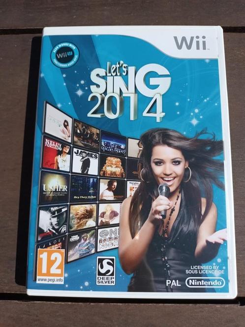 Wii Let's sing 2014, Consoles de jeu & Jeux vidéo, Jeux | Nintendo Wii, Comme neuf, Musique, 3 joueurs ou plus, À partir de 12 ans