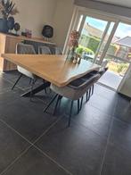 Eetkamertafel met 6 velvet stoelen, Ophalen of Verzenden, Nieuw