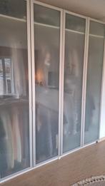 4 DEUREN voor pax kast ikea, alluminium met mat glas, Huis en Inrichting, Ophalen, Gebruikt, Glas