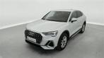 Audi Q3 35 TFSI S line Sportback CUIR/NAVI/FULL LED/JA18, Auto's, Lederen bekleding, 110 kW, 4 cilinders, Wit