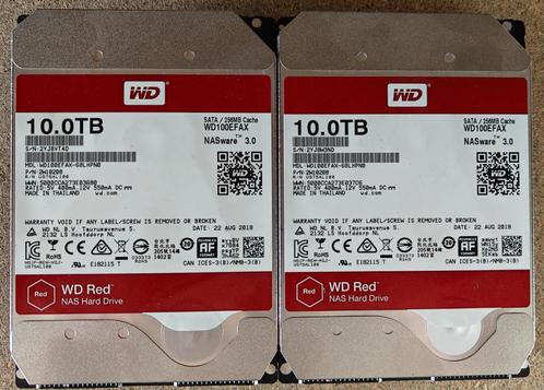 harde schijven 10TB, Computers en Software, Harde schijven, Gebruikt, Server, Intern, HDD, NAS, Ophalen