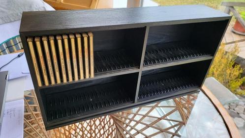 Mooi houten CD rekje voor 80 CD's (en/of 40 Dubbel CD's), Huis en Inrichting, Woonaccessoires | Cd- en Dvd-rekken, Gebruikt, Cd's