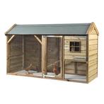 Houten Kippenhok Kiki | Nachthok + Overdekte Ren | Glorenza, Ophalen of Verzenden, Nieuw, Kippenhok of Kippenren
