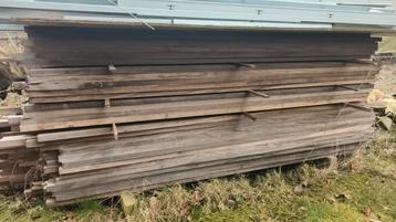 Gevel Planken hard hout afrikaanse geschaafd + zwarte doek, Enlèvement