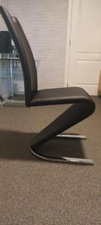 6 eetkamerstoelen, Huis en Inrichting, Stoelen, Ophalen, Overige materialen, Zwart, Design