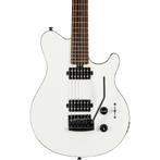 Sterling Axis by Music Man White with Black Binding, Ophalen of Verzenden, Zo goed als nieuw, Solid body