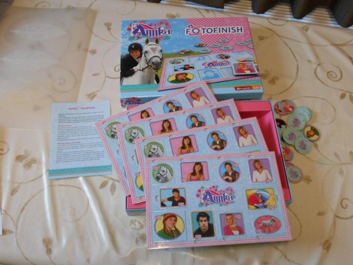 Amika fotofinish, Hobby en Vrije tijd, Gezelschapsspellen | Bordspellen, Gebruikt, Een of twee spelers, Drie of vier spelers, Ophalen