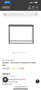 Console noire en marbre en parfait etat, Ophalen, Zo goed als nieuw
