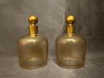 twee grote art-deco stijl flacons in glas, mogelijk Baccarat, Ophalen of Verzenden