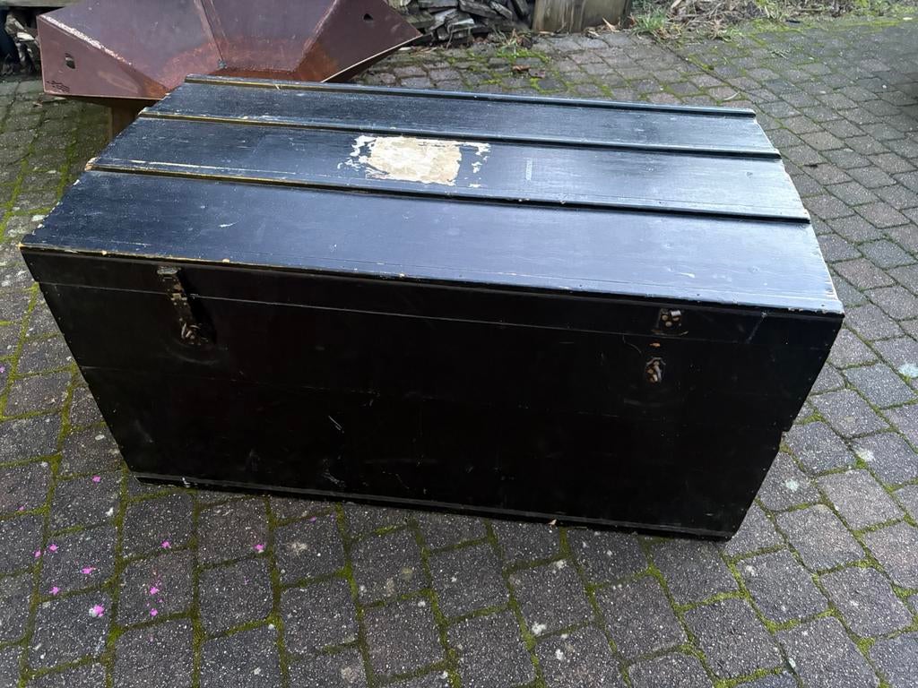 Oude houten kist, Ophalen, Gebruikt, 50 tot 100 cm, Minder dan 50 cm