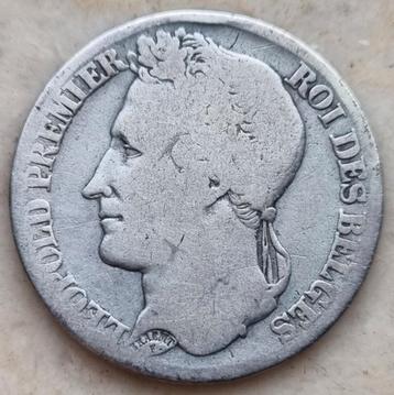 1 Franc 1840 (Gelauwerd) Leopold I / Zeldzaam !! beschikbaar voor biedingen