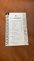 Programma noordzee festival 1967, Collections, Musique, Artistes & Célébrités, Enlèvement ou Envoi