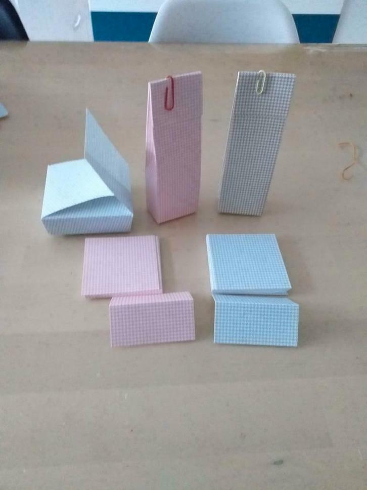 Doosjes en etiketten van thema Vichy UITVERKOOP, Kinderen en Baby's, Kraamcadeaus en Geboorteborden, Nieuw, Kraamcadeau, Ophalen of Verzenden