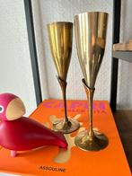 Elegante vintage70’s messing champagnecoupes, Ophalen, Koper