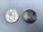 MUNT VAN 1877  VITTORIO EMANUELE II   R L 5 REGNO D'ITALIA, Ophalen, Italië, Losse munt, Zilver