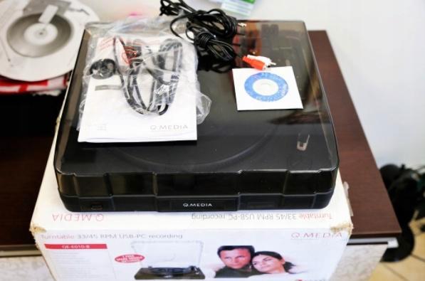 Platenspeler die vinylplaten rechtstreeks naar USB, TV, Hi-fi & Vidéo, Tourne-disques, Comme neuf, Tourne-disque, Autres marques