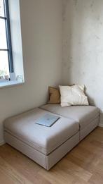 2x Canapé-lit VALLENTUNA - beige - rarement utilisé, Beige, Comme neuf, Enlèvement, 200 cm