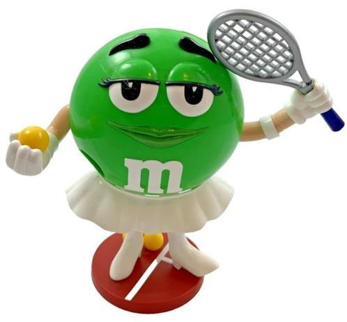 M&M's M&Ms M&M Tennis Green Dispenser Collection Spender, Verzamelen, Merken en Reclamevoorwerpen, Zo goed als nieuw, Verzenden