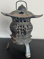 Oude Japanse smeedijzeren pagodelantaarn 1930, Ophalen of Verzenden