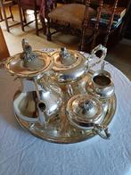 verzilverde koffie-theeset met bijbehooren, Ophalen