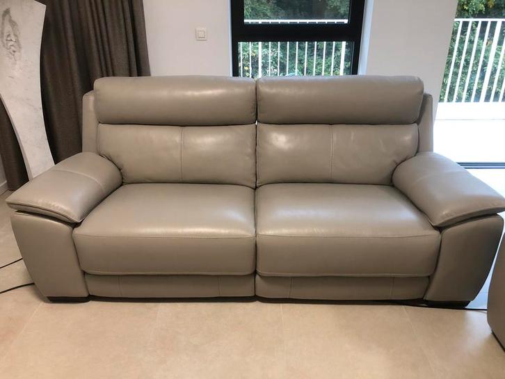 Lederen relaxzetel, Huis en Inrichting, Zetels | Zetels, Nieuw, Rechte bank, Driepersoons, 200 tot 250 cm, 100 tot 125 cm, Leer