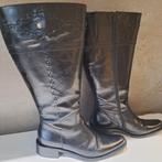 bottes noires, adaptées aux mollets larges, taille 38, Enlèvement ou Envoi, Comme neuf, Bottes hautes, Noir