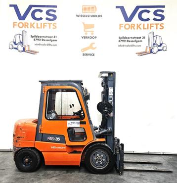 diesel heftruck 3.5 ton heli met gesloten cabine, Heli, Diesel, Chariot élévateur, Enlèvement