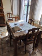 Oude tafel met 6 stoelen., Huis en Inrichting, Complete eetkamers, Gebruikt, Ophalen