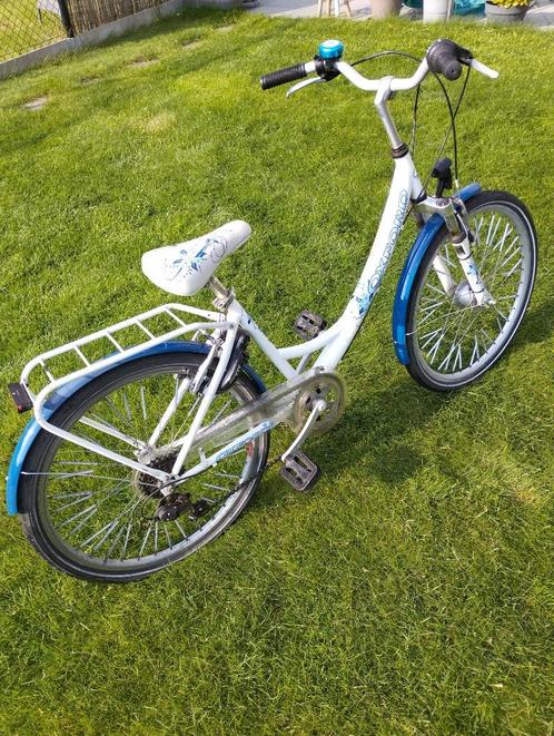 Meisjesfiets Oxford Youngland 6V DAME 24 inch Wit/Blauw, Vélos & Vélomoteurs, Vélos | Filles, Utilisé, 24 pouces, Frein à main