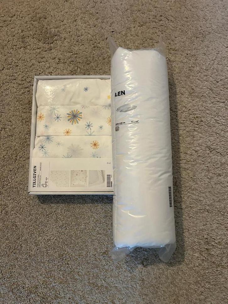 Babymatras, lakens, donsdekens, dekentje en matrasbeschermer, Kinderen en Baby's, Dekens, Slaapzakjes en Inbakerproducten, Zo goed als nieuw