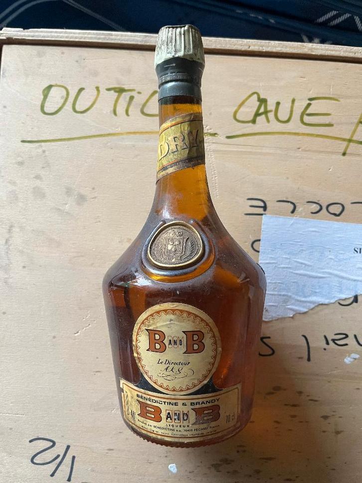 Bénédictine & Brandy "B and B" Circa 1970's - Dry Liqueur, Collections, Vins, Comme neuf, Autres types, France, Pleine, Enlèvement ou Envoi