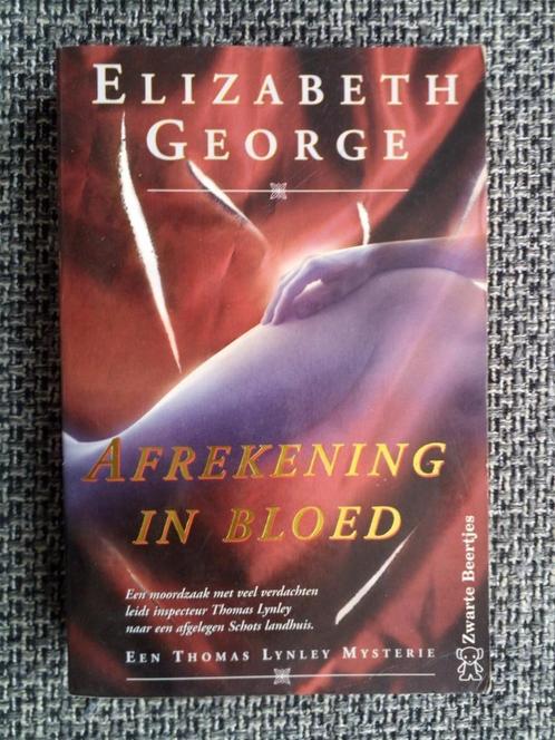 Elizabeth George - Afrekening in bloed (Thomas Lynley) -2 ex, Livres, Policiers, Utilisé, Enlèvement ou Envoi
