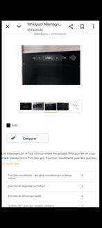 Four à micro-ondes encastrable Whirlpool neuve, Enlèvement