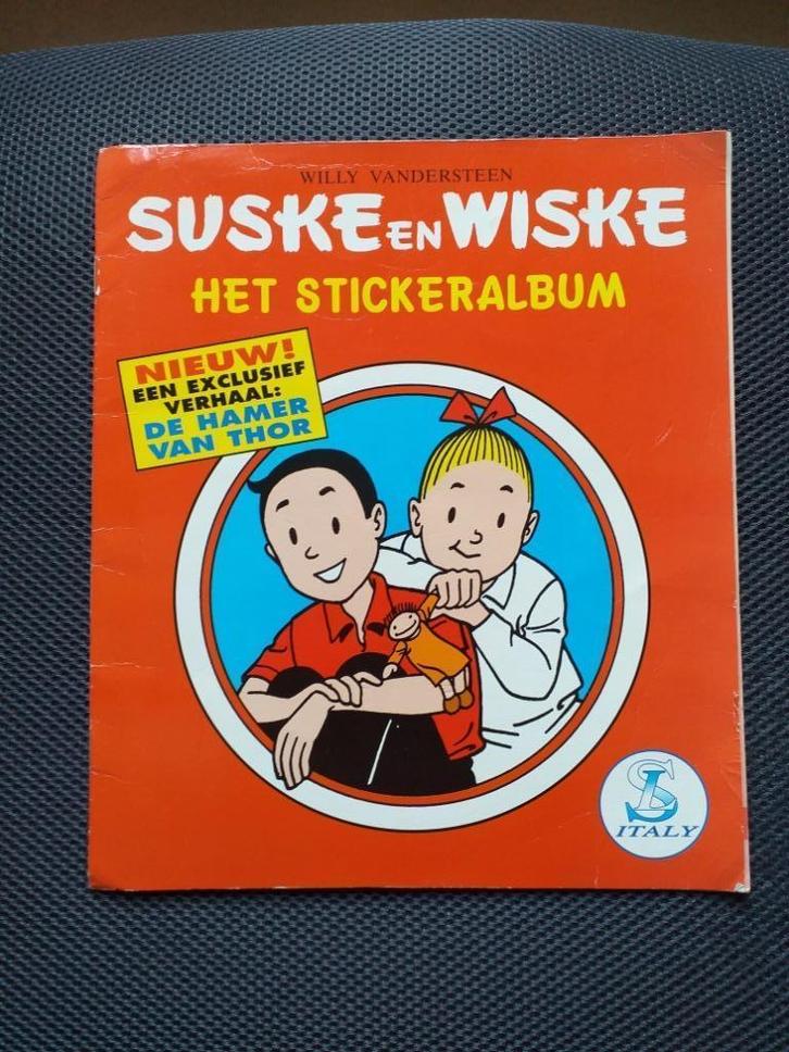 SUSKE EN WISKE " HET STICKERALBUM De hamer van Thor", Boeken, Stripverhalen, Gelezen, Ophalen of Verzenden