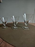 vintage kristallen wijnglazen, Verzamelen, Glas en Drinkglazen, Ophalen, Gebruikt