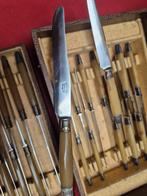 24 roestvrijstalen messen van het merk Mireille, Huis en Inrichting, Ophalen, Gebruikt, Zilver