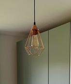 Bronskleurige hanglamp - industrial look, Ophalen, 50 tot 75 cm, Zo goed als nieuw, Metaal